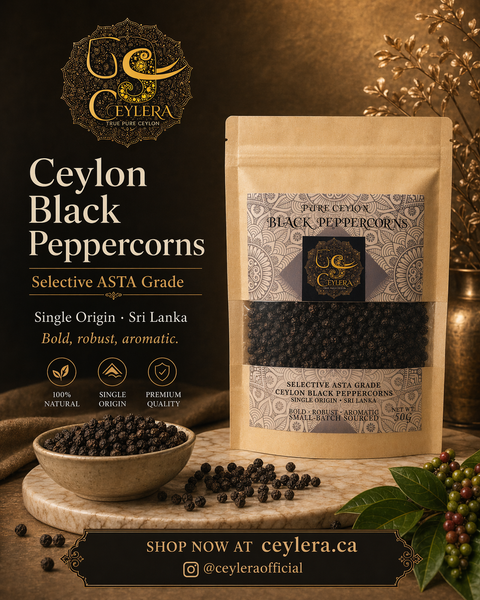 Ceylera Signature Select black peppercorns – export grade Sri Lankan pepper