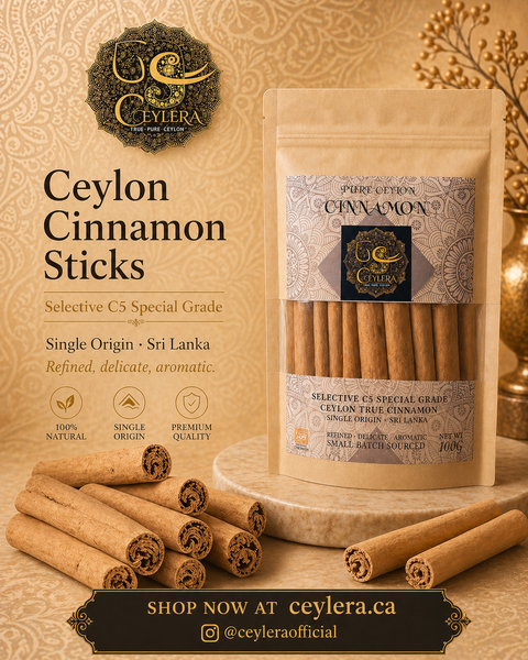 Ceylera Reserve Ceylon cinnamon sticks – premium true cinnamon from Sri Lanka