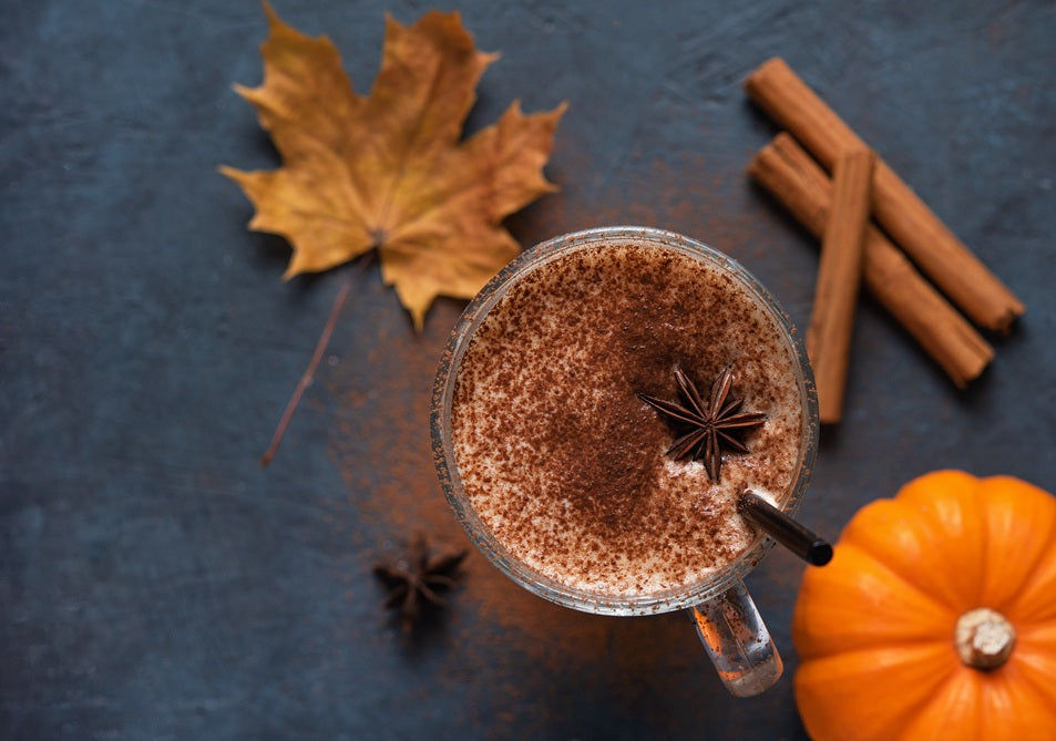 Spiced coffee latte with cinnamon and star anise – hot chocolate drink recipe with Ceylon cinnamon