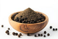 Black pepper powder in a dish – export grade Sri Lankan pepper, clean heat