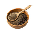 Ground black pepper powder close-up – single origin Sri Lankan spice, small batch