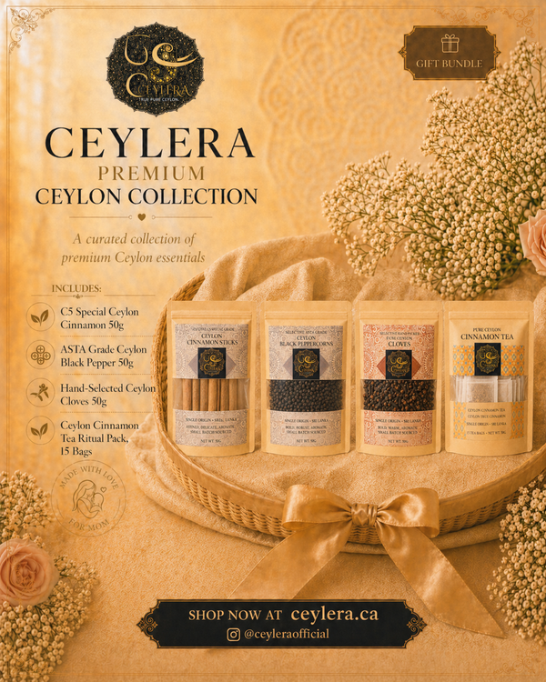 Ceylera Premium Ceylon Collection – complete Sri Lankan spice and tea gift set