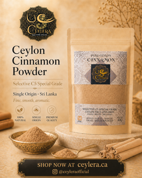 Ceylera Reserve Ceylon cinnamon powder – finely ground true cinnamon from Sri Lanka