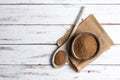 Ground Ceylon cinnamon with coconut sugar – gourmet spice pairing from Sri Lanka